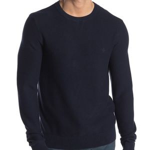 Original Penguin Ribbed Crew Neck Sweater Navy Men